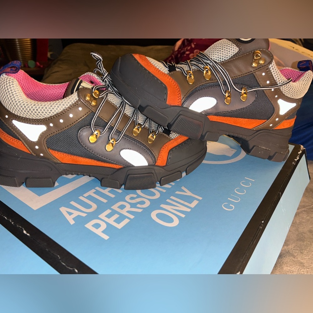 Gucci Flashtrek 'Brown Orange with box..